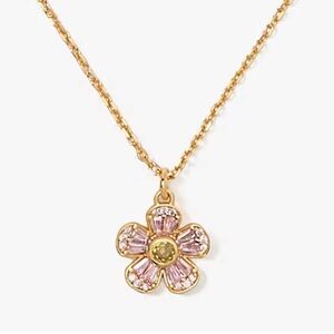 Kate Spade NWT Fleurette Mini Pendant. Pink Multi.